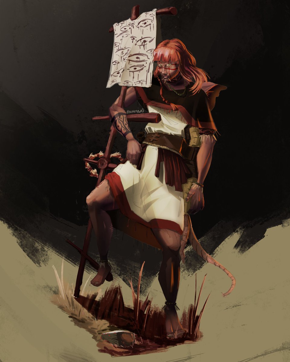 Redesign of last year Oc, now becoming my final work on college. Graça Arasamus 🐀

#artmoots #artistsontwitter #digitalart