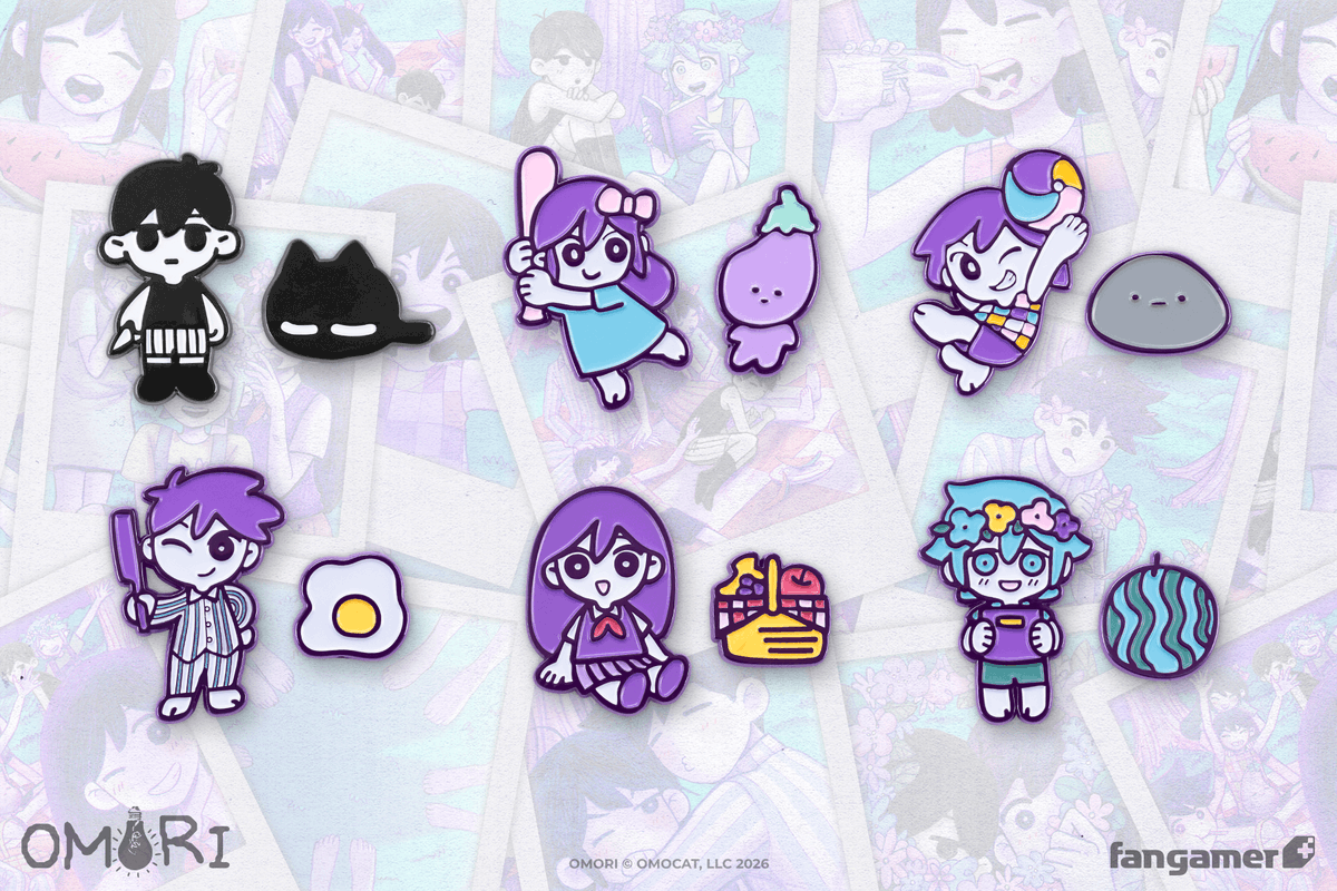 A look at our six new OMORI character pin sets, originally