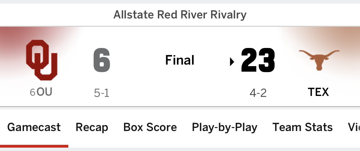 LaysonPar's tweet image. OU flexing another team’s win is shameful. That’s how we know that program is in the gutter. Very Aggie of OU.