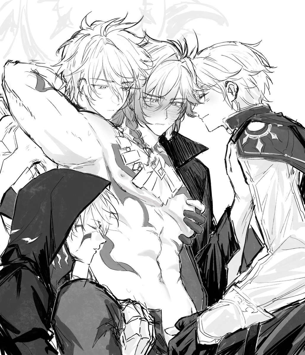 rikufei04's tweet image. 🌗🌙☀️x🍷