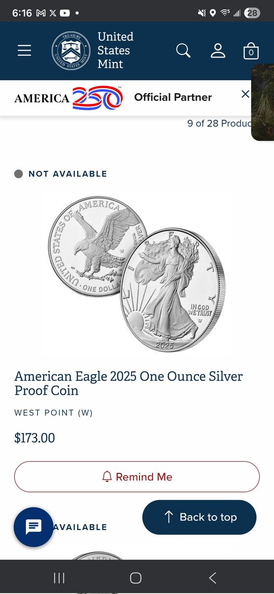 ljjthe2's tweet image. The US Mint is showing the world that silver is worth much more that 90 dollars!   #manipulation @secgov. #silver