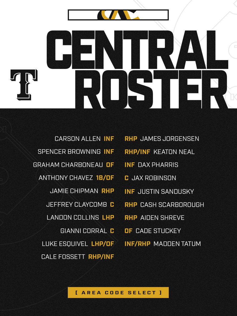 AreaCodeBSB's tweet image. The AC Select Central rosters are stacked 👀