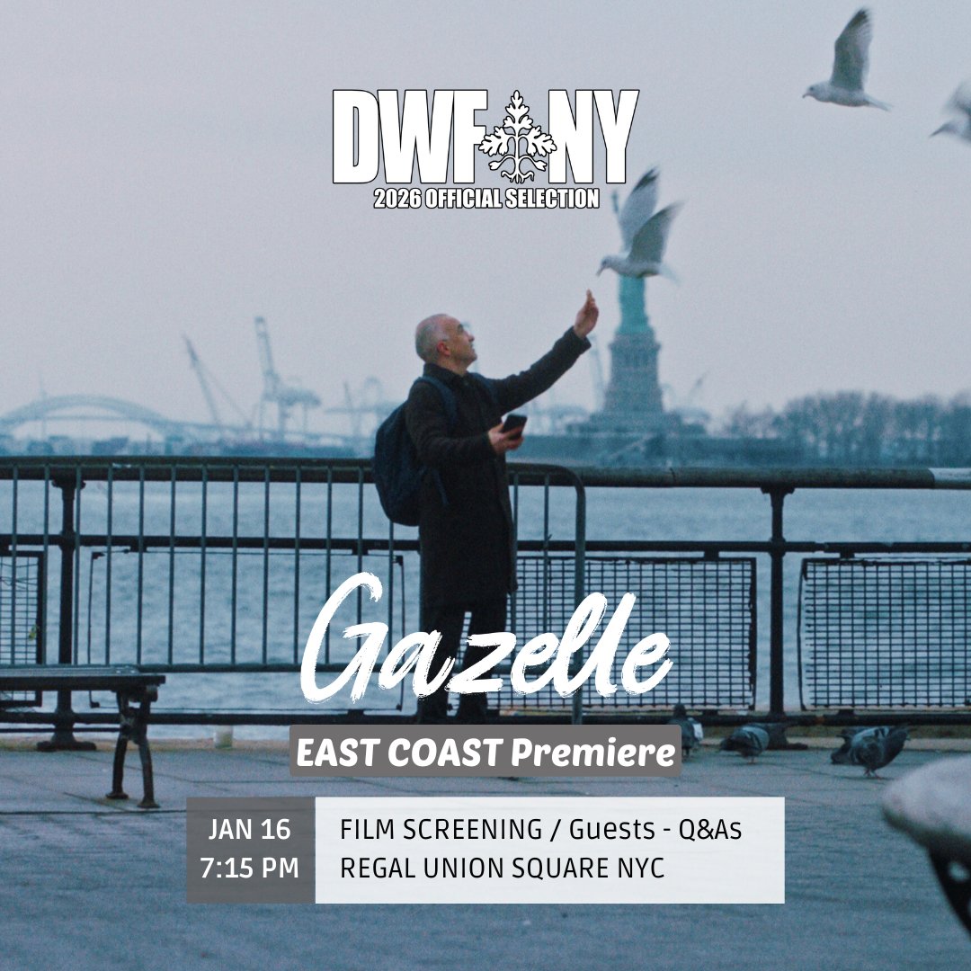 Gazelle makes its East Coast Premiere at <a href="/danceswithfilms/">Dances With Films</a> tonight, followed by Q&amp;As with our team.
The screening is sold out, and we’re incredibly grateful for the overwhelming interest. We can’t wait to share the film and connect with audiences in this incredible city.