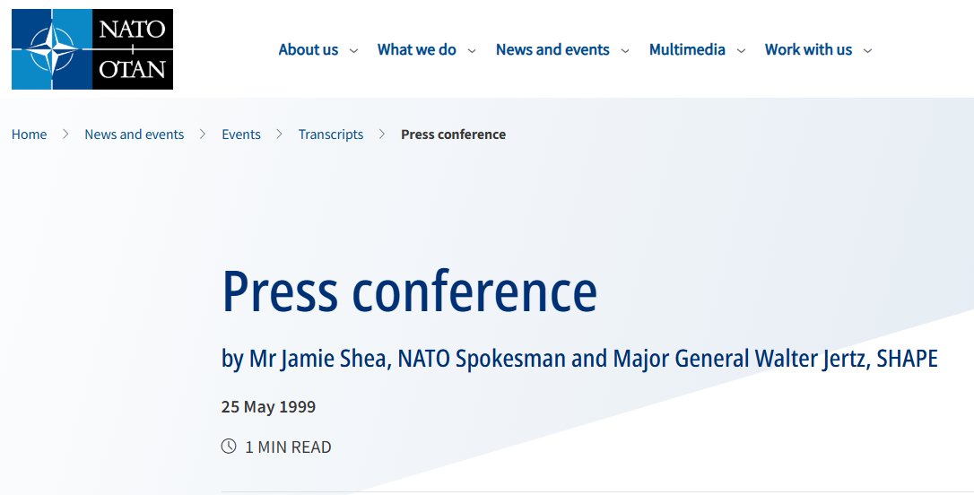 NATO, while Putin bombs electricity facilities in Ukraine: barbaric, inhuman, criminal. Russia has no place in the civilized world. 

NATO, while NATO bombs Serbian electricity facilities in 1999: It's all Milosevic's fault. We can stop it if he accepts our conditions.