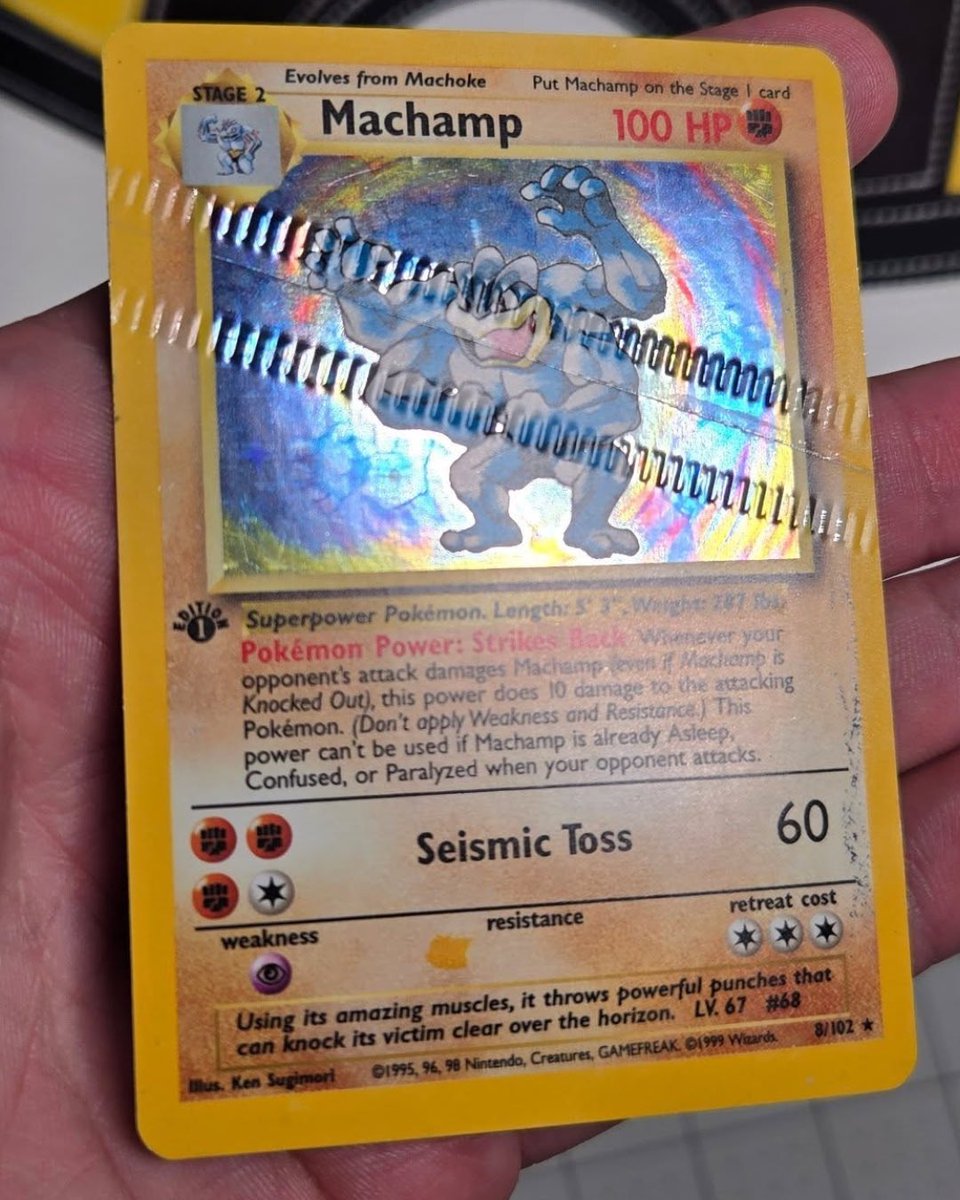 🤯 CRAZY DISCOVERY 🤯

Someone found a Pokémon card with a factory crimp.

These rare errors happen when a card gets caught in production machinery.

(via infernosgames/IG)
