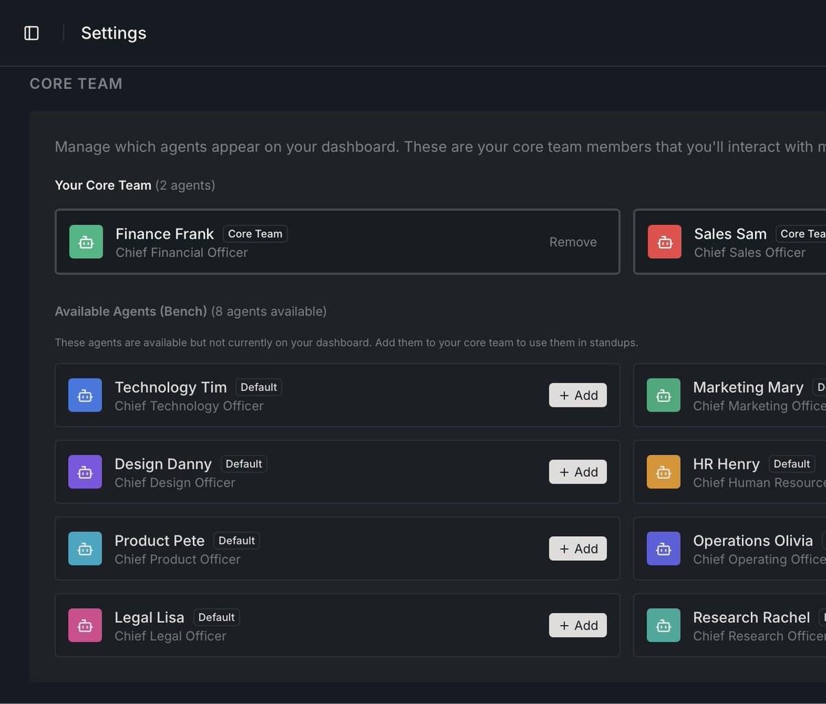Who’s on your executive round table?