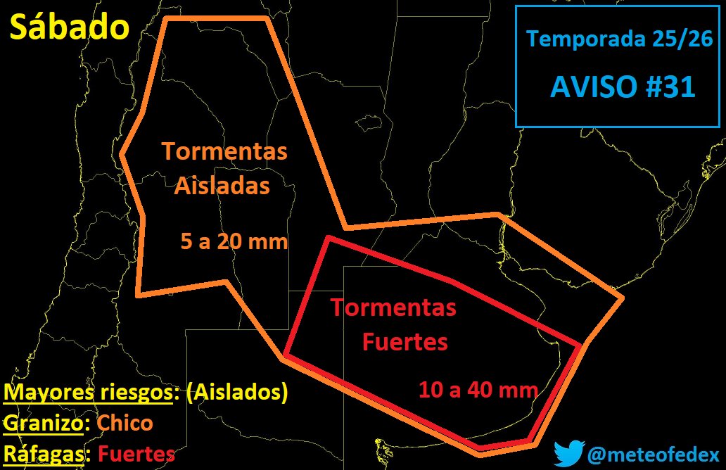MeteoFedex's tweet image. #Tormenta SÁBADO | Vuelve la inestabilidad rápidamente a la zona central. Tendremos tormentas fuertes en Buenos Aires después del mediodía (Atención la costa) que se irán moviendo al Norte. Alguna chance en la noche en #CABA.

Cuyo con sus clásicas de verano.

Las seguimos 😎