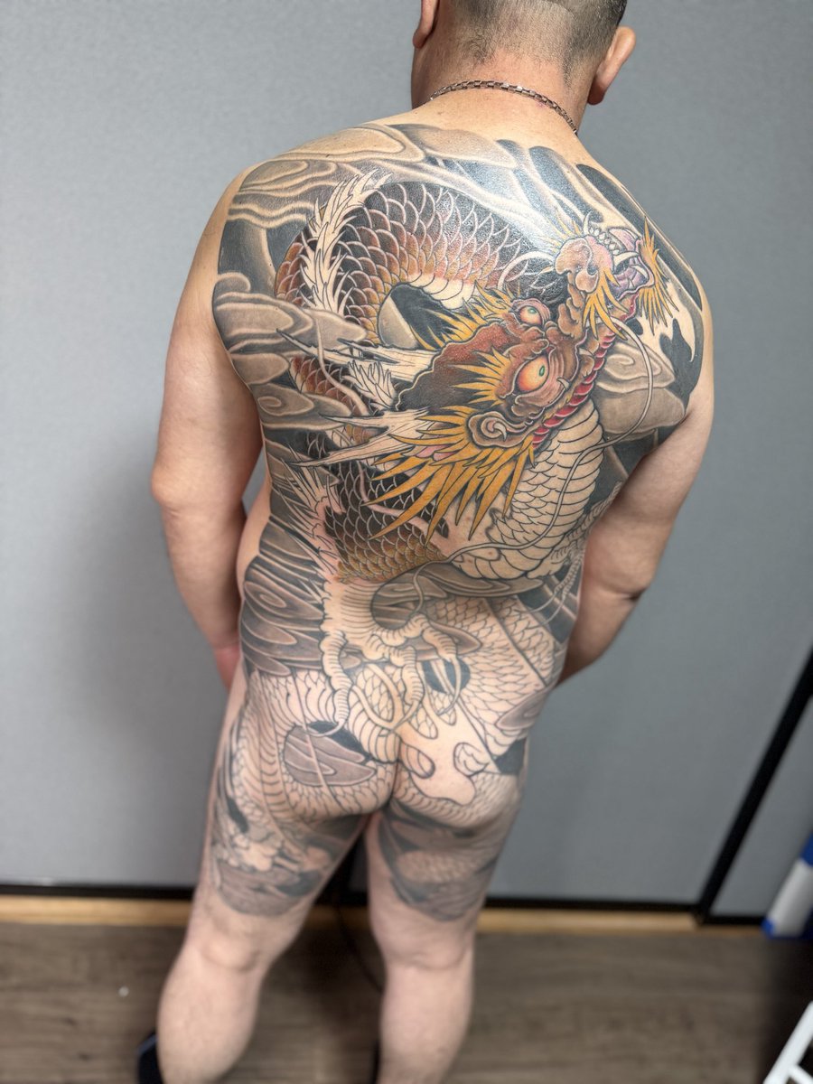 龍 カラー途中です！ #artcore #刺青 #龍 #tattoo #doragon