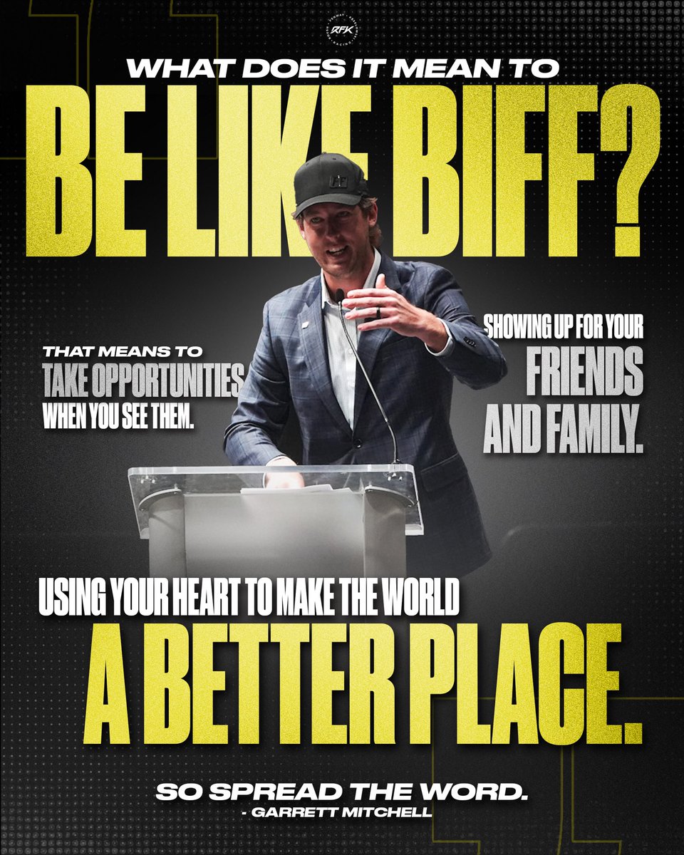 Spread the word, live like the Biff. ❤️