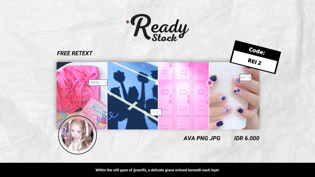 sevlfs's tweet image. pagiiii! any interaction would be appreciated! thank you🤍 

aku membawa layout ready stock wonyoung dan rei IVE yang siap dibawa pulang melalui dm/tele aku sekarang jugaa! price on pict and payment by QRIS yaa😙

#zonauang #zonajajan