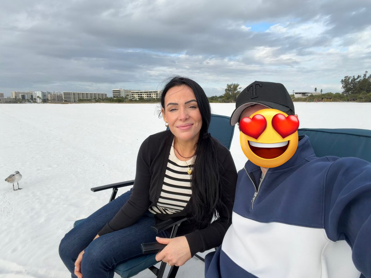 The love of my life &amp; our new best friend patiently awaiting more snackies 🐦🩶