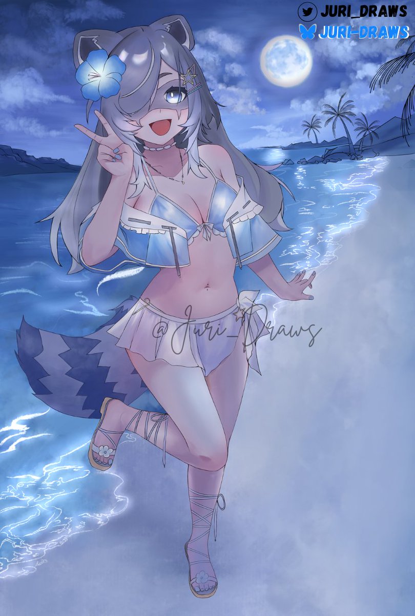 Juri_Draws's tweet photo. And it’s finally done😤✨
Had so much fun rendering this fanart for @snuffyowo🐾💙
Moonlight + beach vibes just hit different🌙🌊
#snuffyart #SnuffyFanart #VTuberFanart #Fanart #artshare #artmoots #DigitalArt #AnimeArt #Illustration #juridraws https://t.co/Yhe6ZxwUjO