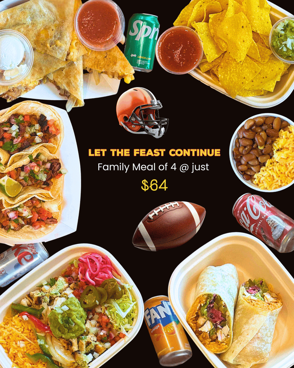 No cooking AND no splurging? Well, that's a feast alright!

#NoFussFeast #NFL #NFLPlayoffs #GameNight #FamilyMeals #MexicanMeal #MexicanFood #MexicanFoodLovers #ElJefes #ElJefesTaqueria