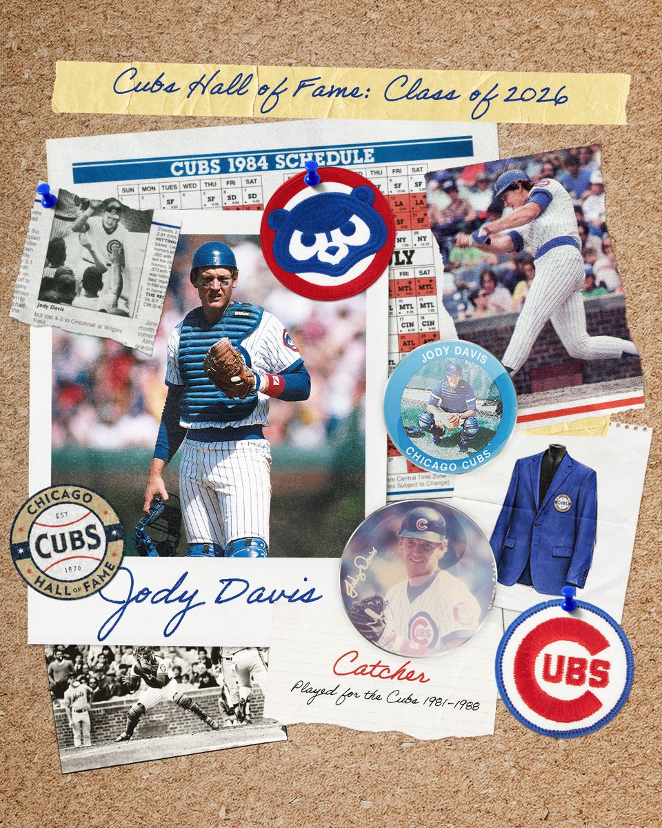 Cubs's tweet image. Two eras, one Cubs Hall of Fame. 

Congratulations to our new inductees, Jody Davis and Jon Lester!