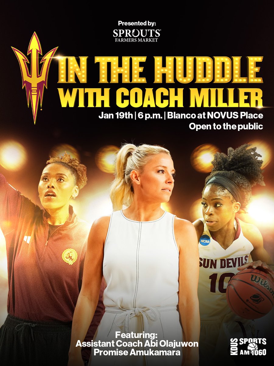 ➡️ Join us Monday for In The Huddle with Coach Miller!!! 6 p.m. at Blanco (Novus Place)