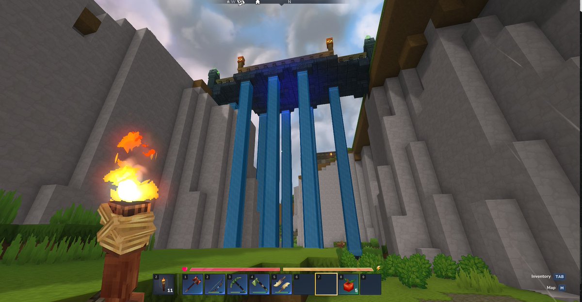 I was building a bridge with my friend, and we realized you can combine the pillars with the water; it looks really cool, I hope it stays that way.  <a href="/Simon_Hypixel/">Simon</a> <a href="/Hytale/">Hytale</a> #Hytale