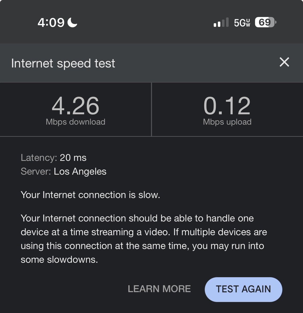 austingabe_'s tweet image. This is @Verizon “ultra wideband” for you… @TMobile is far and away superior