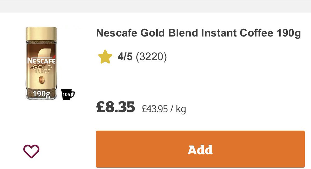 Before Labour won the general election, Nescafé Gold Blend Coffee was £5 for 200g.  Now, 18 months later, it’s £8.35 and 10g lighter. 

Our weekly shopping bill used to be around £70 before Labour but it’s now about £130. 

I feel like I’m being ripped off everyday
