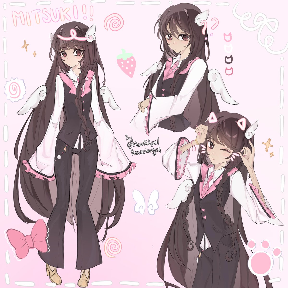 MoonTulpa's tweet image. (REPOST) 
Want a character sheet like this? 

Now you have the chance to get one for free! 

Like + rt this and comment your ref to enter 💗

Hopefully this one doesn’t flop *^* 
Follow if u wanna be #artmoots too!