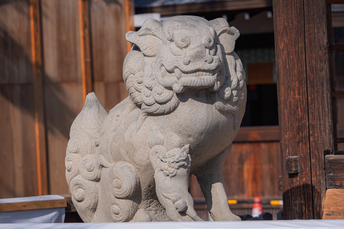 狛犬さん、良い顔してますねぇ。 #LUMIX #G99