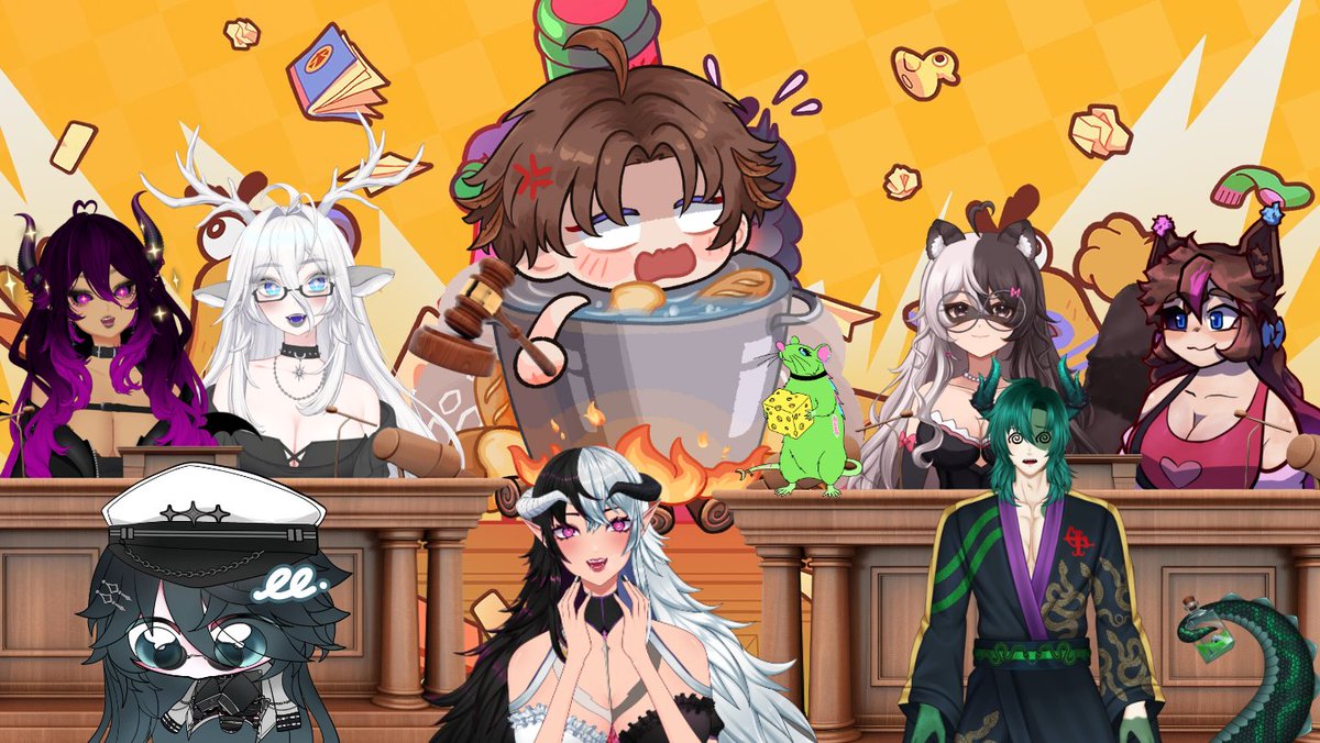 <a href="/FenexTK/">Fenex, The TurkeyKing🦃👑 | Turkey Vtuber</a> snagged me from my trashcan and is plopping me in a court room????? Come check out my legal skills at 8pm EST