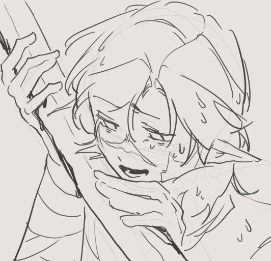 __bluetulip's tweet image. working on the animatic again after 2 months but its so jarring cuz my scar looks 3 billion times more pathetic now😭😭😭😭