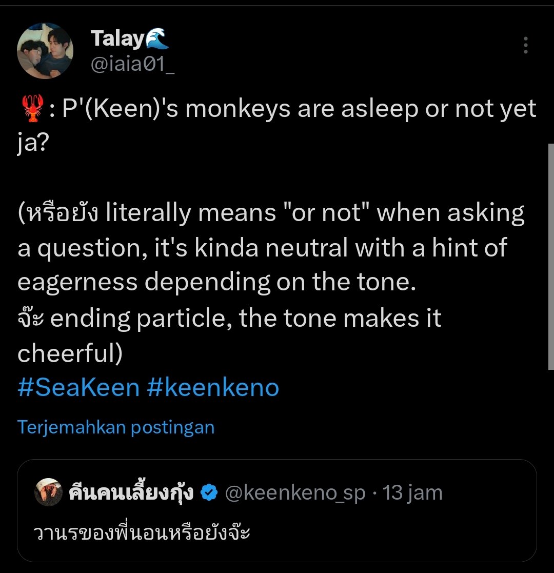 dazzlingtui's tweet image. hello keen! because you called us (seakeendom) as a monkeys, so i decided to adopted orangutan under "Keen Suvijak" name

i made you becoming adoptive parent for "Taymur" hope you love it 🦧🫶🏻

#keenkeno @keenkeno_sp