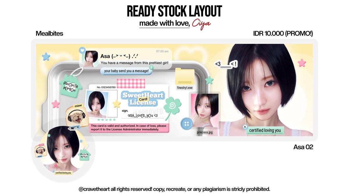 cravetheart's tweet image. help repost ya? tysm! ‹𝟹

SPECIAL PROMO!

khusus hari ini sampai besok aku open request katalog "Mealbites" dgn harga spesial ONLY 10K free retext, formnya di dm ya :3

layout asa, winter, yujin, karina, minju, rei, ian &amp;amp; wonyoung di bawah ini ONLY 10K free retext!

#zonauang