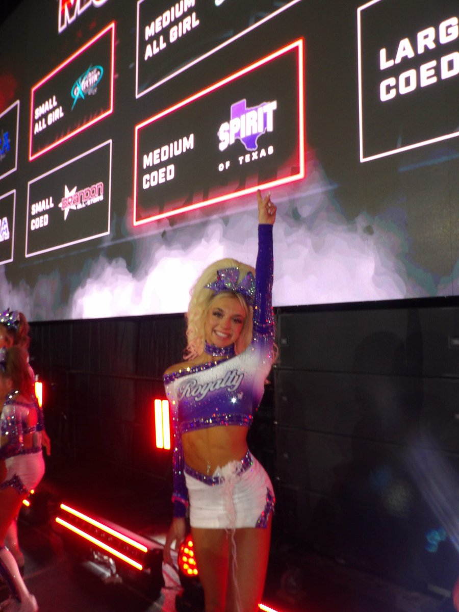 Majors coed grand champ 💜 last time I was on this stage I was a grand champ. History repeats itself 💜