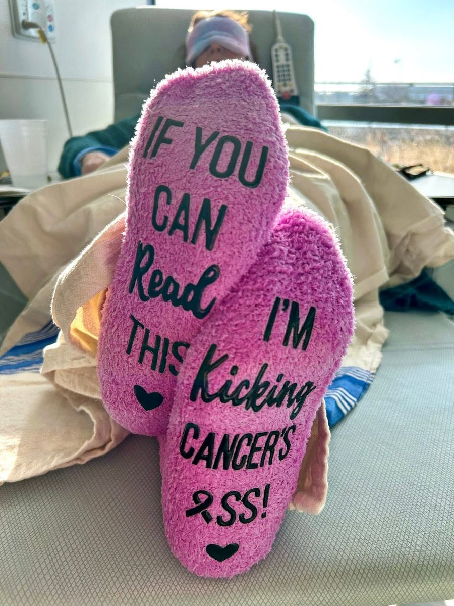 sophia_artx's tweet image. What I wore at my chemo visit last week. Trying to keep a sense of humor.