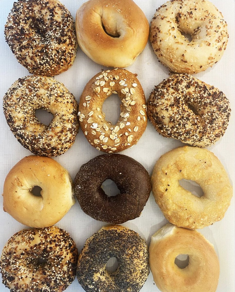 A lineup worth waking up for! <a href="/bullfrogbagels/">Bullfrog Bagels</a> brings the deliciousness with their amazing assortment of bagels that are anything but basic. The only way to start your day the right way. Order at bullfrogbagels.com. 📸: <a href="/bullfrogbagels/">Bullfrog Bagels</a>