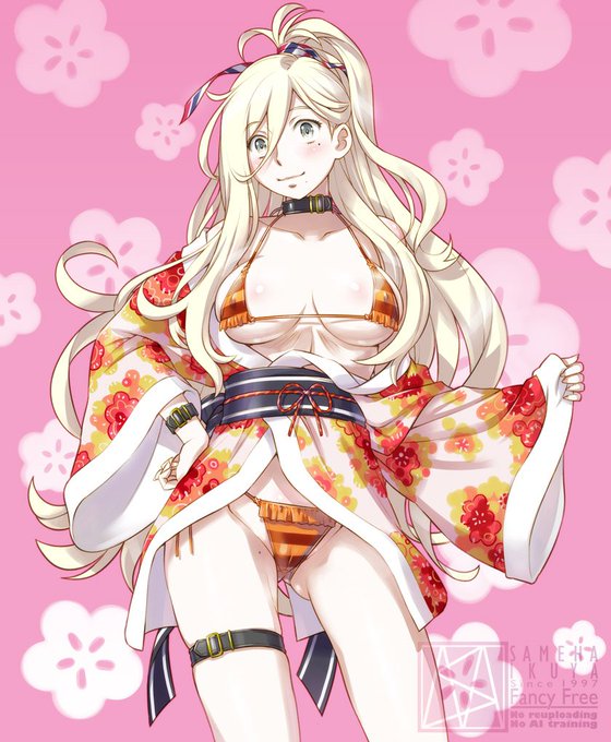 #艦これ #リシュリュー進水日 
前に描いた新年絵 