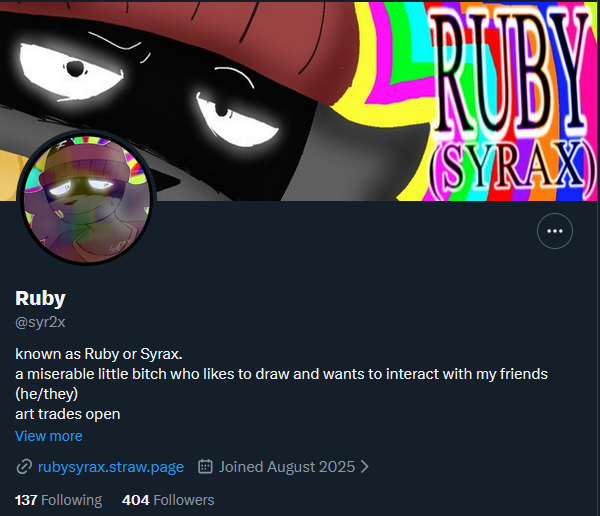 FunGuyKP's tweet photo. fyi this dude a minor who draws fat fetish art and their art gets reposted by murrcrawler (roblox porn artist)
also a scummy person when you get to know them https://t.co/SQHf21iVaz