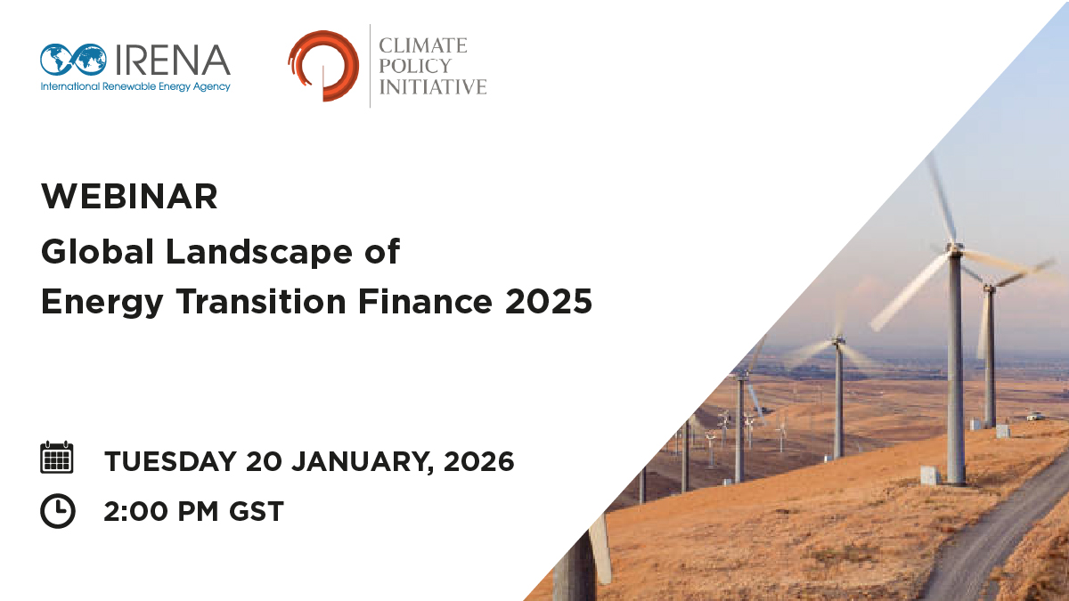IRENA's tweet image. #EnergyTransition investment reached a new record in 2024, but does the USD 2.4Tn reflect the whole picture of the transition's financing landscape? Join @IRENA &amp;amp; @climatepolicy experts to understand all the trends &amp;amp; analysis behind the numbers. Register here:…