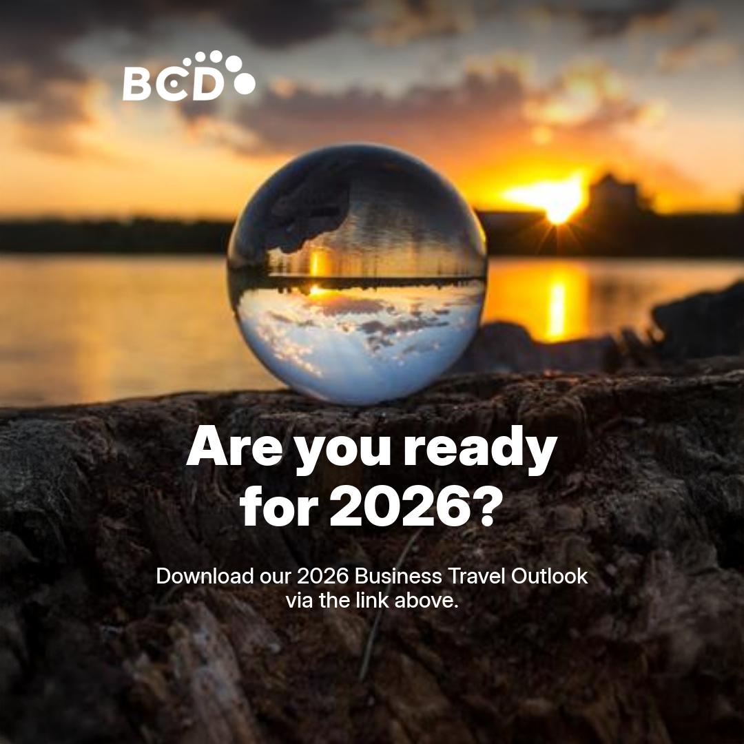 JFDEMOL's tweet image. Global airfares in 2026 will rise by just 1.1%, but bigger challenges await. BCD's 2026 Business Travel Outlook report delivers insights on air, hotel, risk, and sustainable travel management – everything you need to plan ahead: ow.ly/KzVs30sSBCs

#BCDTravel