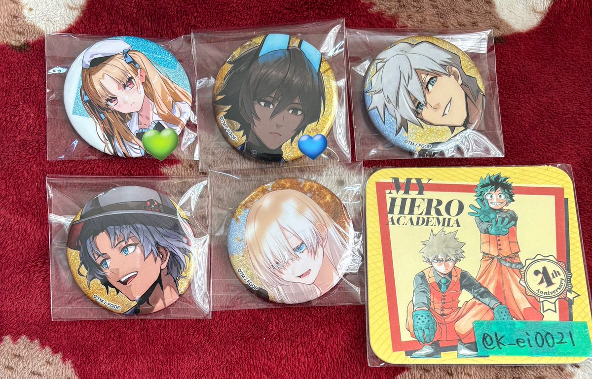 交換￤譲渡】FGO Fate/GrandOrder ローソンコラボ グリッター缶バッジ