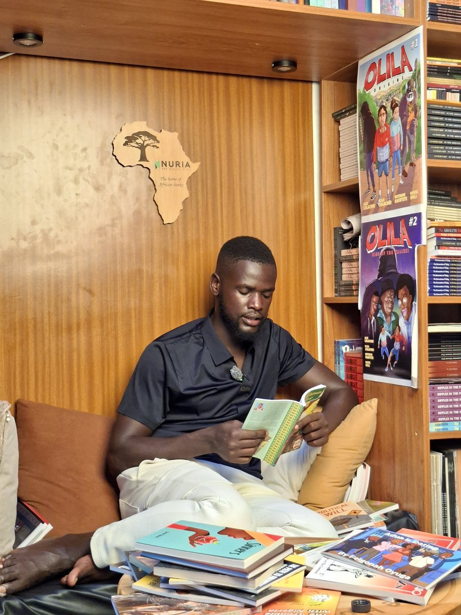 NuriaStore's tweet image. Day 2 of the 73hr reading marathon at Nuria Bookstore 

Author and reader Emanuel Muchui,  on his reading marathon to create reading awareness. 

Challenge started yesterday 10:51am and will go till Monday 19th 3:51pm

@magicalkenya @StateHouseKenya @EduMinKenya @Osama_otero…