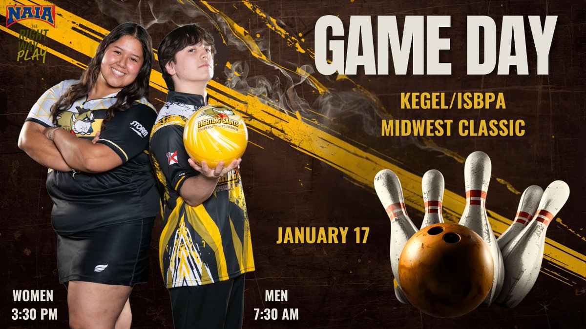 USFSaints's tweet image. Pin it to win it  #FrameByFrame 🎳
 
 🎳 Kegel/ISBPA Midwest Classic
 ⏰ 7:30 AM &amp;amp; 3:30 PM
 📌 Addison, IL
 🏟️ Stardust Bowl
 
 #RollBernies 🐶