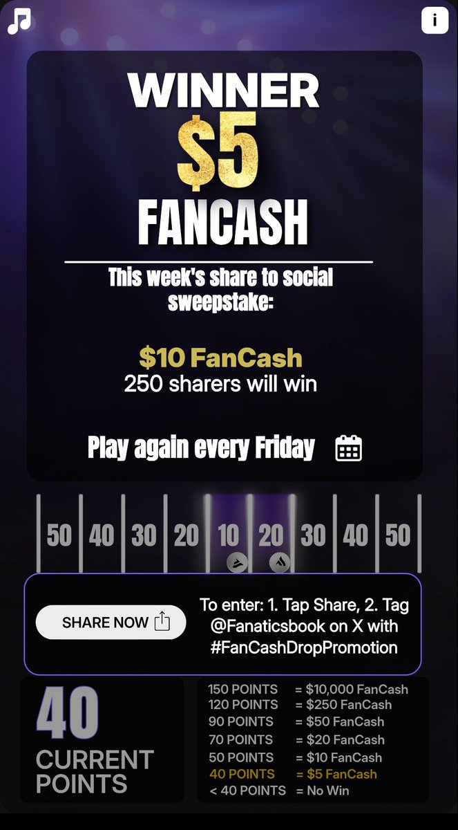 BobbyNe24825729's tweet photo. Play the #FanCashDropPromotion today
https://t.co/Ezuhs9Trp2 https://t.co/O8VTRp7qTg