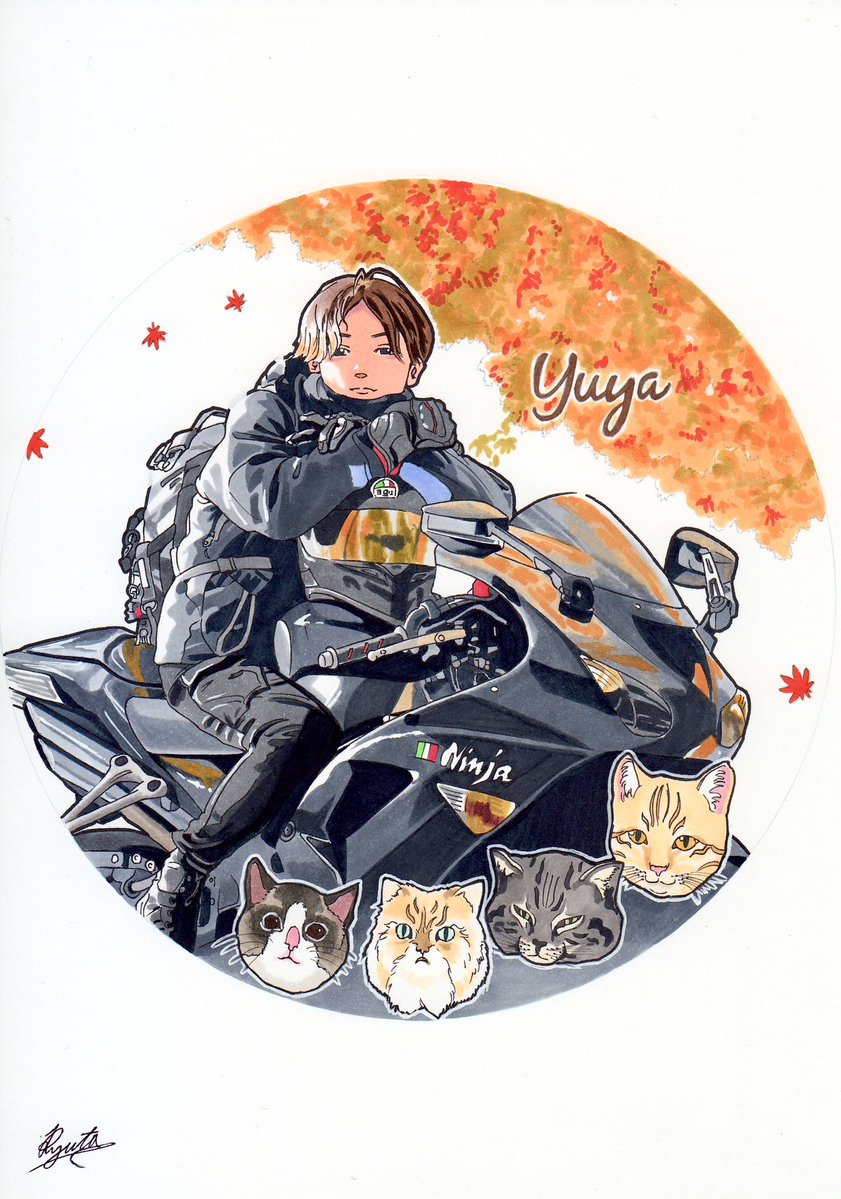イラスト hightdra0818完成依頼イラスト！ 「YuxZX-10R✕猫ちゃんず