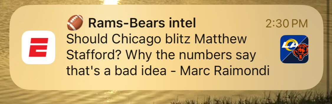Gee i dont know should the bears try to tackle the Rams to stop them from scoring??? <a href="/marcraimondi/">Marc Raimondi</a> bet this article hits hard for retards