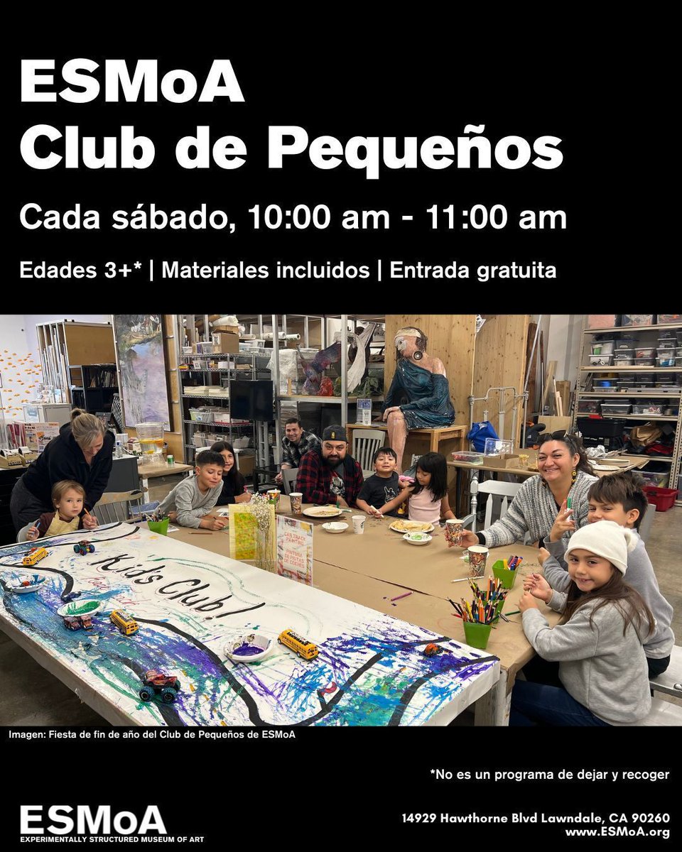esmoaorg's tweet image. We’re back for the new year with our core programs: ESMoA Kids Club and Art Maker Space. 
More info at the link in our bio

Estamos de regreso en el nuevo año con nuestros programas principales: ESMoA Kids Club y Art Maker Space, Más información en el enlace de nuestra biografía.