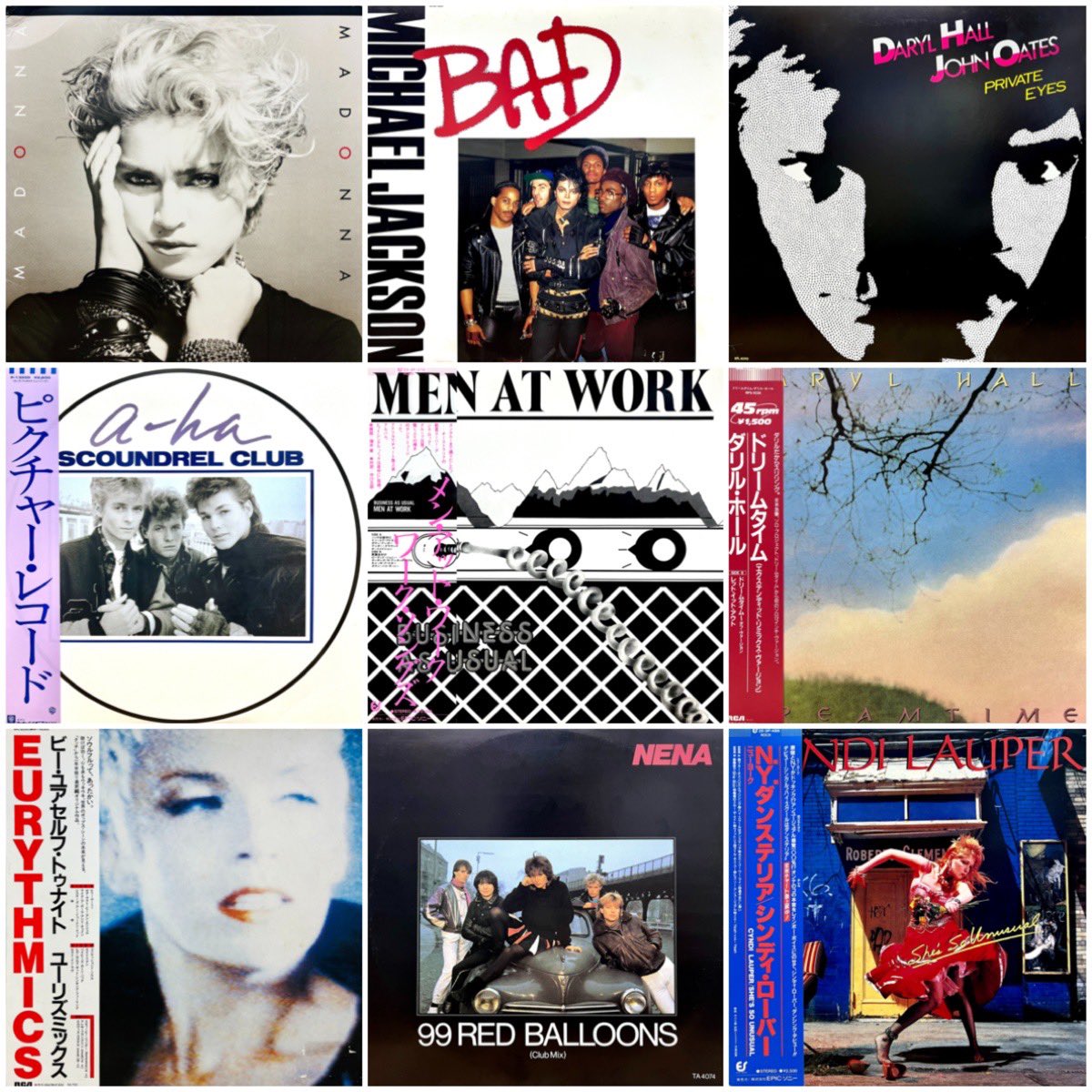 80's入荷‼️ ))) マドンナ、マイケル・ジャクソン、 シンディ