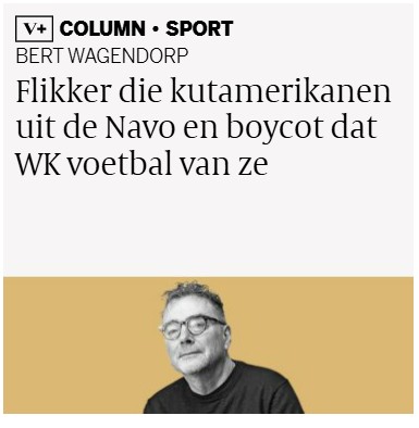 Wie ben ik om <a href="/bertwagendorp/">Bert Wagendorp</a> tegen te spreken.