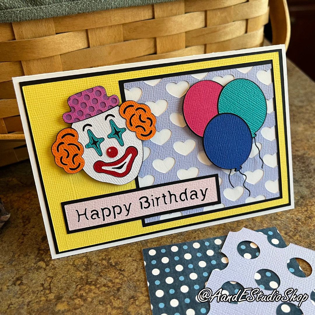 AandEStudioShop's tweet photo. Birthday Card - Happy Birthday - Clown &amp; Balloons with Screen - Digital Download Only - SVG Cut &amp; Image Files - Layered Papercut Card with BONUS ENV

https://t.co/vwLr68yClp

#birthday #clown #balloons #bigtop #circus #aescutfile #svgcutfile #cardmaking #svgcard #papercut #cricut https://t.co/xf1GoljOA5