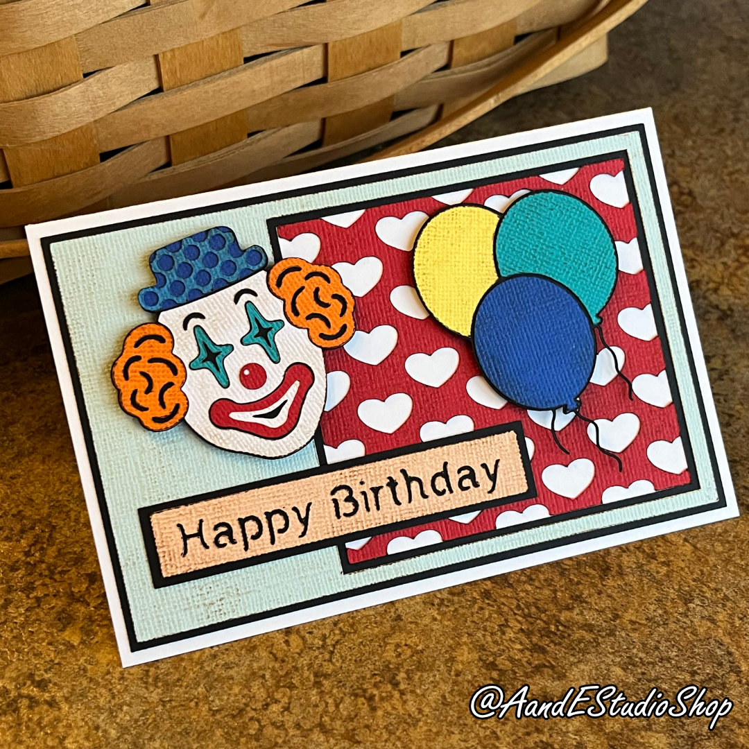 AandEStudioShop's tweet photo. Birthday Card - Happy Birthday - Clown &amp; Balloons with Screen - Digital Download Only - SVG Cut &amp; Image Files - Layered Papercut Card with BONUS ENV

https://t.co/vwLr68yClp

#birthday #clown #balloons #bigtop #circus #aescutfile #svgcutfile #cardmaking #svgcard #papercut #cricut https://t.co/xf1GoljOA5