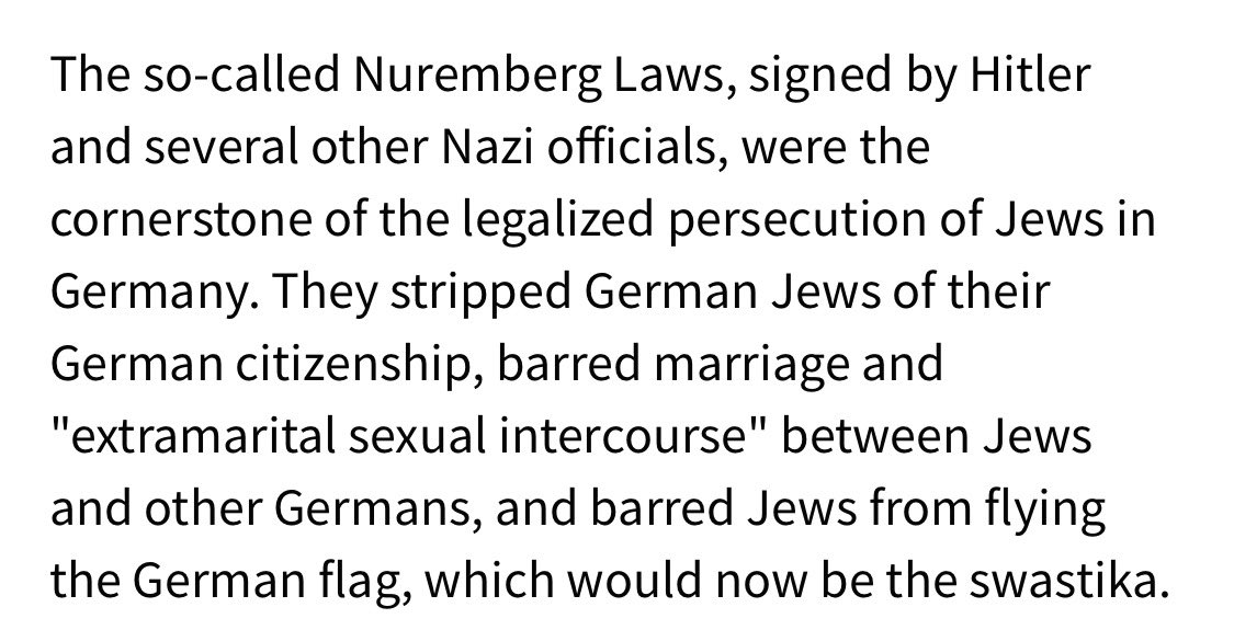 emkenobi's tweet image. Just here to remind everyone that the Nazis did this too and called it “Nuremberg Laws” which allowed them to take citizenship away from anyone they deemed unworthy.