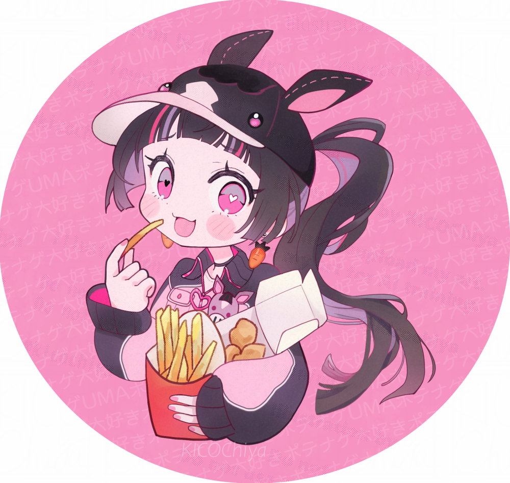 名前はまだないけどポテナゲが大好きな女の子ファンアート🥰
上倉エクさんのデザインがすっごくかわいいです✨