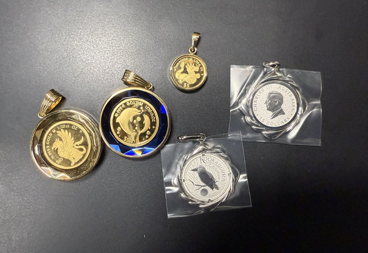 コインペンダント入荷しました！ #コインペンダント #金貨 #現物資産 #金投資