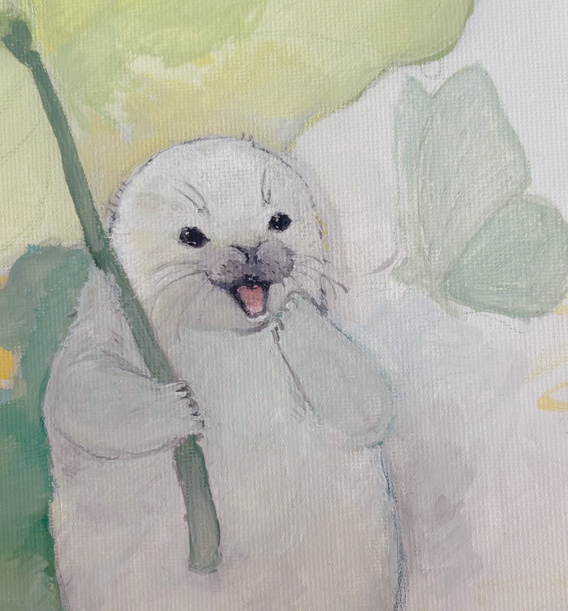 pm_nw5's tweet image. 完全に、魚を見てる時の目だ…